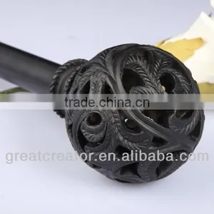 High End Curtain Rods With Decorative Open Work Ball Curtain Finials thumbnail-2