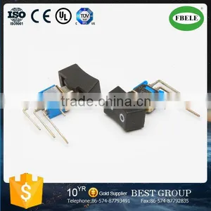 SRLS-102-A4 Sub-Miniature Rocker and Lever Handle Switch, Small SPDT 3P Rocker Switch, ON-ON Rocker Switch (FBELE) thumbnail-1