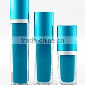 Fancy Acrylic Lotion Bottle With Cover Blue thumbnail-1