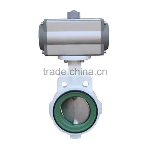 Stainless Steel Wafer Butterfly Valve Dn150 With PTFE Seat thumbnail-2