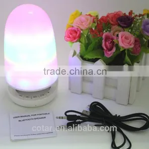 2016Innovative Fantasy Colorful LED Lamp MIC Wireless Bluetooth 4.0 Speaker Speakerphone Built -in Lithium Battery thumbnail-2