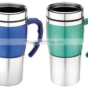 2014 Hot Sale High Quality Double Wall Stainless Steel Coffee Mug thumbnail-1
