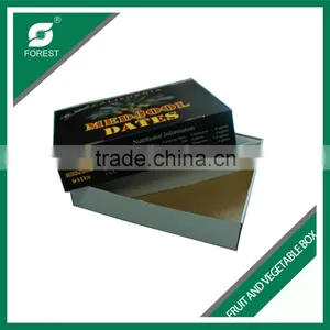 BLACK MATT CUSTOM CORRRUGATED FRUIT CARTONS RECYCLED MATERIAL PAPER PACKING BOXES FOR SALE thumbnail-2
