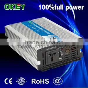 High Efficiency 1200W dc to ac 12V/24V Input Pure Sine Wave Power Inverter thumbnail-1