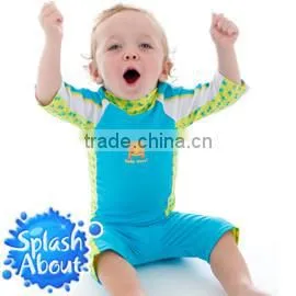Eco Friendly Swimwear Distributor Cute Colored Nylon Elastane Sun Protective Taiwan 1-2y Swimwear thumbnail-1