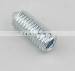 Blue White Zinc Hexagon Socket Set Screws With Cone Point DIN914 thumbnail-4