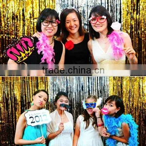 Silver Curtain Metallic Foil Curtain Birthday Foil Curtain thumbnail-1