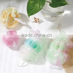 Wholesale Colorful Soft Bath Spong ,bath Ball, Mesh Shower Wash Sponge for Promotiona thumbnail-1