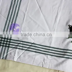 Embroidered 100% Cotton Waffle Plain White Tea Towel thumbnail-4