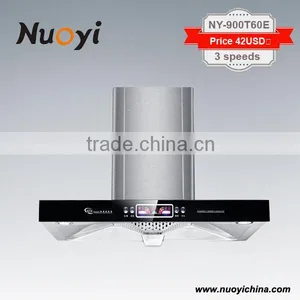 2016 Electric Kitchen Appliance Lighting Led Range Hood ss Filter Factory Price Cooking Equipment thumbnail-5