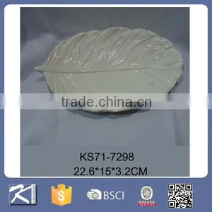 Colorful Home Decorative Items Ceramic Leaf Plate thumbnail-4