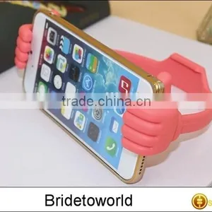 Colorful Plastic Cartoon Hand Hug Style Stand Holder for Samsung Mobile Phone Tablets thumbnail-4