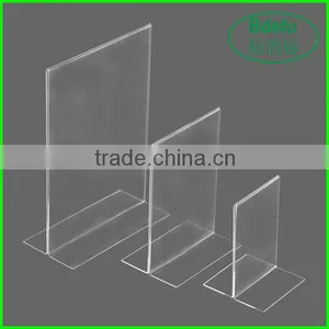 Top Saling Product High Acrylic Menu Holder /clear a4 Acrylic Sign Holder thumbnail-1