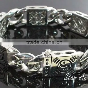 2012 New Fashion Jewelry,wholesale Good Quality Bangles,stainless Steel Men Bracelet B214 thumbnail-1
