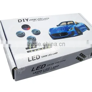 2 x Super White 6LED Car Daytime Running Light DRL Daylight Kit 12V DC Head Lamp thumbnail-4
