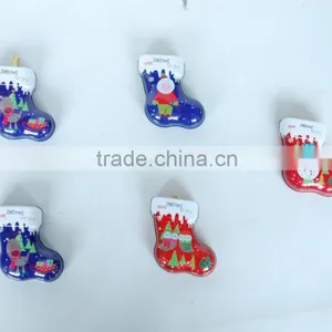Nice Design Shoes Shaped Tin Box Gift Tin Box for Christmas Gift Packing Tin Box thumbnail-3