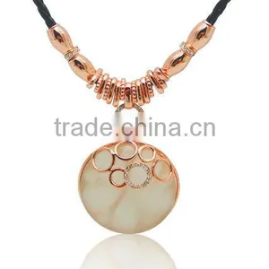 18K Gold Plating Necklace & Crystal Cat-eyes Stone China Jewelry LN021-3 thumbnail-1