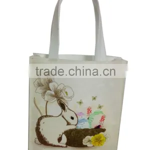 Promotional Customized Withe Felt Gift Easter Bunny Craft Bags thumbnail-1