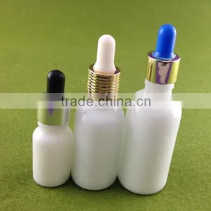 White Glass Bottle Childproof Cap/ White Glass Pipette Dropper Bottles /white Glass Euro Dropper Bottles thumbnail-3
