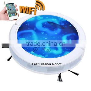 Smartphone App WIFI Low Price Robot Vacuum Cleaner With 150ML Water Tank for Wet and Dry Cleaning thumbnail-4