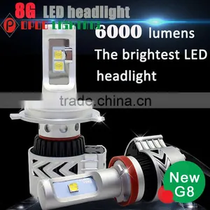 Super Bright G8 6500K 6000LM 9007 Led Headlight Bulb thumbnail-6
