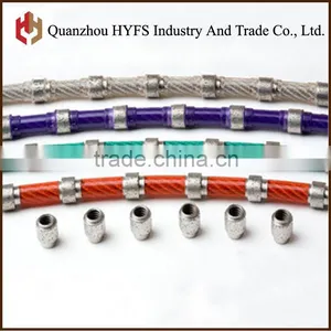 Abrasive Wire Saw for Marble Granite Basalt Quarry and Shaping Diamond Wire Saw for Sale thumbnail-1