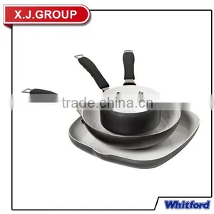 3pcs Ceramic Coating Fry Pan Sauce Pan Skillet Set XJ-12620 thumbnail-1