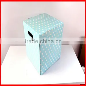 Bright Blue Dot Large Capacity Custom Clothes Storage Packaging Box thumbnail-3
