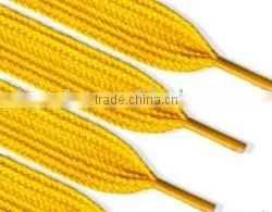 Yellow Flat Shoelaces thumbnail-1