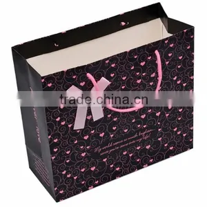 Black Popular Paper Gift Bag Paper thumbnail-3