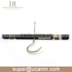 HRW-U36GB Luxury Lotus Wood Skirt Hanger With Long Hook thumbnail-4