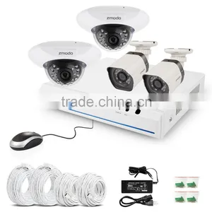 Zmodo Cctv Design-private Outlook Mold Style Network 4 ch 720p Audio and Vedio NVR SPOE Kits With Dome and Bullet IP Camera thumbnail-6