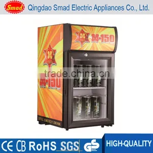Energy Drink Refrigerator Counter Top Glass Door Mini Fridge Refrigerator thumbnail-1