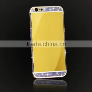 Factory Directly for Iphone 6 Plus 24kt Gold Crystal Housing Back Cover thumbnail-2