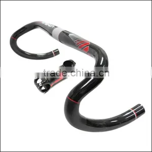 2016 Xinshun Mountain Bikes Carbon Handlebar Mtb Road Bike Accessories Bicycle Parts Grips With Stem BH2213 thumbnail-1