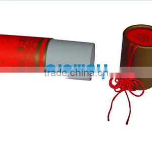 Red/ Colorfulr Printing( Hot Stamping) Cosmetic Paper Tube Rigid Cardboard thumbnail-1