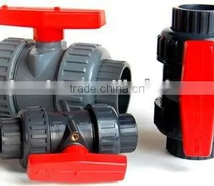 UPVC Double Union Ball Valve for Actuator thumbnail-1