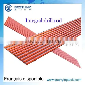 Low Cost Hex19 22 25 *108mm Mining Monoblock Drill Rod in Quarry thumbnail-1