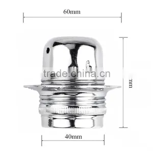 Colorful E27 Iron Lamp Socket Metal Edison Bulb Holder With Ring thumbnail-2