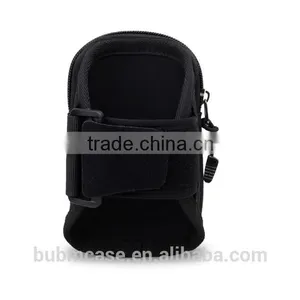 Black Running Sport Armband Recreational Runner Wrist Bag for 4.3" Gym Mobile Phone Arm Holder for Iphone 5s Galaxy S4 HTC ONE thumbnail-6
