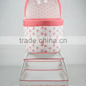 Manufacturer Portable Lightweight Swing Baby Bed With Canopy and Storage Basket Rocking Bed for Baby Cradle thumbnail-3
