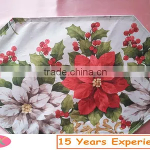 High Quality Christmas Printed Placemat for Party thumbnail-1