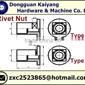 Rivet Nuts (for Furniture); M6, M8 thumbnail-3