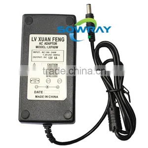 Desktop 220V ac to dc 12V 5A 60w Led Light Bar Power Adapter thumbnail-1