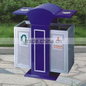 Outdoor Metal Garbage Container thumbnail-1