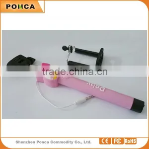 Most Popular Extendable Cartoon Selfie Stick Wired Monopod Selfie Stick for Smart Phones and Digital Cameras thumbnail-1