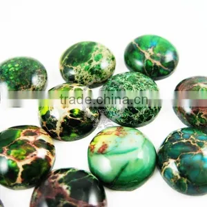 12mm Round Forest Green Imperial Jasper Cabochon Beads,gemstone Pendant Cabochon Stone Beads Set for Earrings,rings 4110022 thumbnail-3