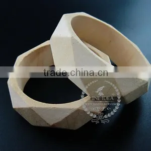 69mm Natural Log Wood Vintage Style Bracelet Bangle DIY Painting Bracelet Supplies 1900113 thumbnail-2