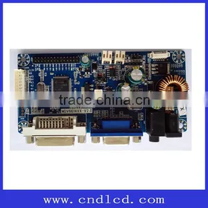 4 Way LED Power Supply VGA DVI to LVDS LCD Controller Solution thumbnail-1