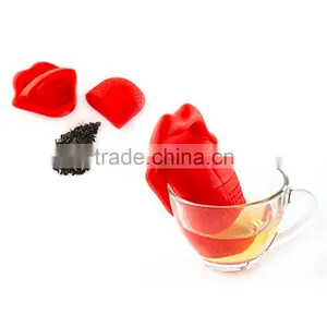 Novelty Design Tongue Shape Silicone Tea Filter Bag thumbnail-4